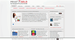 Desktop Screenshot of privatgeld.com